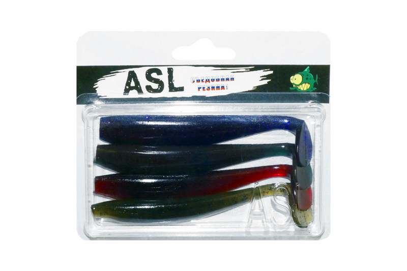 ASL "Зандер" цвет "mix 2" L-10см (4"), 4шт/уп