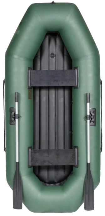 Надувная лодка ПВХ Rubicon R 280 с надувным дном (зеленый)