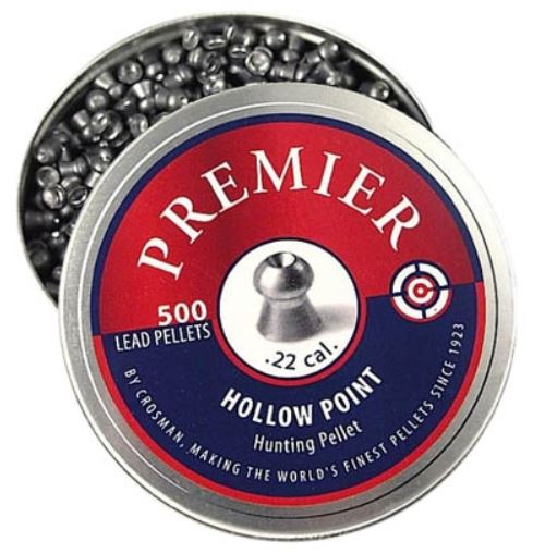 Пуля пневм. "Crosman Premier Hollow Point", 4,5 мм., 7,9 гран (500 шт.) (12 в упаковке)