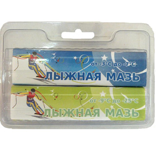 Лыжная мазь (комплект из 2 брусков) С-СЗ (-3 -25 С), 80 гр Лыжная мазь (комплект из 2 брусков) С-СЗ (-3 -25 С), 80 гр