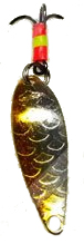 Блесна зимняя Малек Б 8,0гр (серебро + золото) чешуя