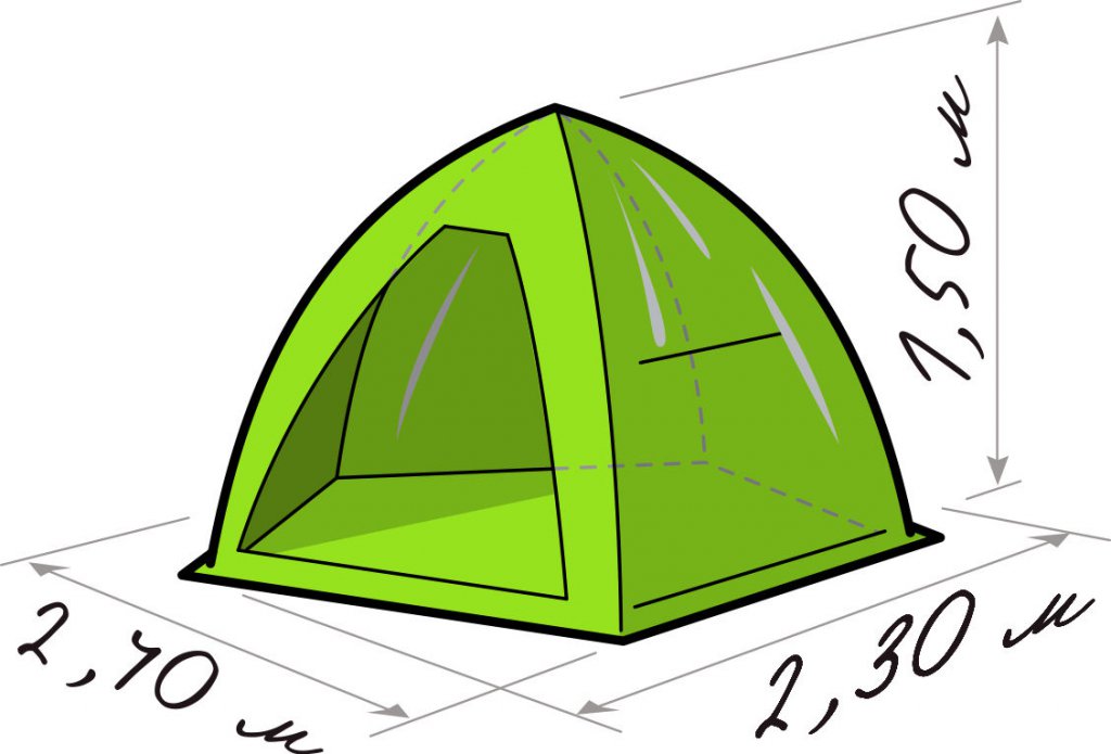 Палатка "ЛОТОС 2С" (зеленый)